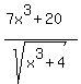 %287x%5E3%2B20%29%2Fsqrt%28x%5E3%2B4%29