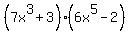 %287x%5E3%2B3%29%286x%5E5-2%29