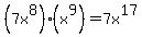 %287x%5E8%29%2A%28x%5E9%29=7x%5E17