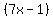 %287x-1%29
