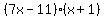%287x-11%29%28x%2B1%29