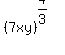 %287xy%29%5E%284%2F3%29