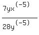 %287yx%5E-5%29%2F%2828y%5E-5%29