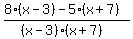 %288%28x-3%29-5%28x%2B7%29%29%2F%28%28x-3%29%28x%2B7%29%29