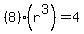 %288%29%28r%5E3%29=4