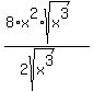 %288%2Ax%5E2%2Asqrt%28x%5E3%29%29%2F%282sqrt%28x%5E3%29%29