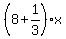 %288%2B1%2F3%29x