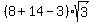 %288%2B14-3%29sqrt%283%29