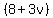%288%2B3v%29