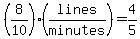 %288%2F10%29%28lines%2Fminutes%29=4%2F5