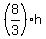 %288%2F3%29h