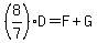 %288%2F7%29D=F%2BG