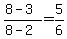 %288+-+3%29%2F%288+-+2%29+=+5%2F6