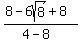 %288+-+6sqrt%288%29+%2B+8%29%2F%284+-+8%29