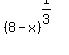 %288+-+x%29%5E%281%2F3%29