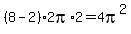 %288-2%292pi%2A2=4pi%5E2