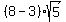 %288-3%29sqrt%285%29