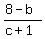 %288-b%29%2F%28c%2B1%29