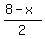 %288-x%29%2F2