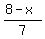 %288-x%29%2F7