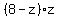 %288-z%29z
