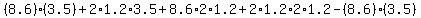 %288.6%29%283.5%29%2B2%2A1.2%2A3.5%2B8.6%2A2%2A1.2%2B2%2A1.2%2A2%2A1.2-%288.6%29%283.5%29