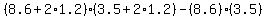 %288.6%2B2%2A1.2%29%283.5%2B2%2A1.2%29-%288.6%29%283.5%29