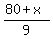 %2880%2Bx%29%2F9