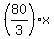 %2880%2F3%29x