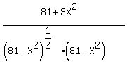 %2881%2B3X%5E2%29%2F%28%2881-X%5E2%29%5E%281%2F2%29%2A%2881-X%5E2%29%29