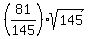 %2881%2F145%29sqrt%28145%29