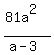 %2881a%5E2%29%2F%28a-3%29
