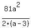%2881a%5E2%29%2F2%28a-3%29