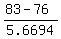 %2883+-+76%29%2F5.6694