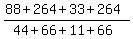 %2888%2B+264%2B33%2B264%29%2F%2844%2B+66%2B11%2B66%29