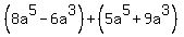 %288a%5E5-6a%5E3%29%2B%285a%5E5%2B9a%5E3%29