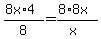 \"%288x%2A4%29%2F8+=+%288%2A8x%29%2F%28x%29\"