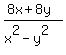 %288x%2B8y%29%2F%28x%5E2-y%5E2%29