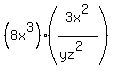 %288x%5E3%29%283x%5E2%2F%28yz%5E2%29%29
