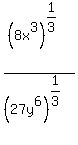 %288x%5E3%29%5E%281%2F3%29%2F%2827y%5E6%29%5E%281%2F3%29+