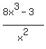%288x%5E3+-+3%29%2Fx%5E2