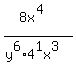 %288x%5E4%29%2F%28y%5E6%2A4%5E1x%5E3%29