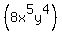 %288x%5E5y%5E4%29