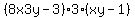 %288x3y-3%293%28xy-1%29