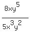 %288xy%5E5%29%2F%285x%5E3y%5E2%29