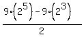 %289%282%5E5%29-9%282%5E3%29%29%2F2