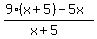 %289%28x%2B5%29-+5x%29%2F%28x%2B5%29