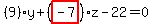 \"%289%29%2Ay%2B%28highlight_red%28+-7+%29%29%2Az-22=0\"