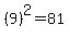%289%29%5E2=81