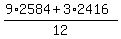 %289%2A2584+%2B+3%2A2416%29%2F12